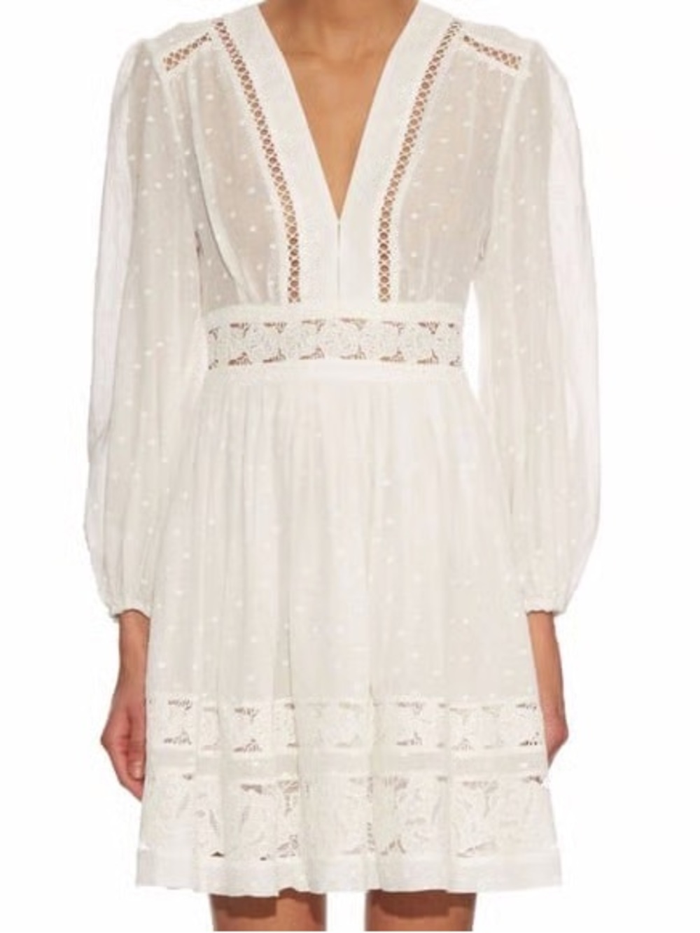 Zimmermann Realm Embroidered Panel Dress